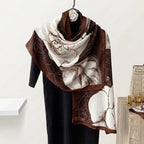 SCARFITT Viscose Printed Stole Dupatta Hijab (Brown)