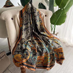 SWANKY Silk Stoles For Women Stylish Latest, Scarf for ladies & Girls, Head Neck Scarves, duppatta for girls (Multi 2)