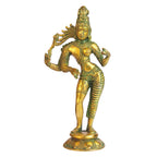 ARTVARKO Brass Ardhanarishvara Ardhnarishwar Ardhnari Shiv Parvati Double Avatar Idols for Shivaratri Mahashivaratri Maha Shivratri Puja Home Decor.