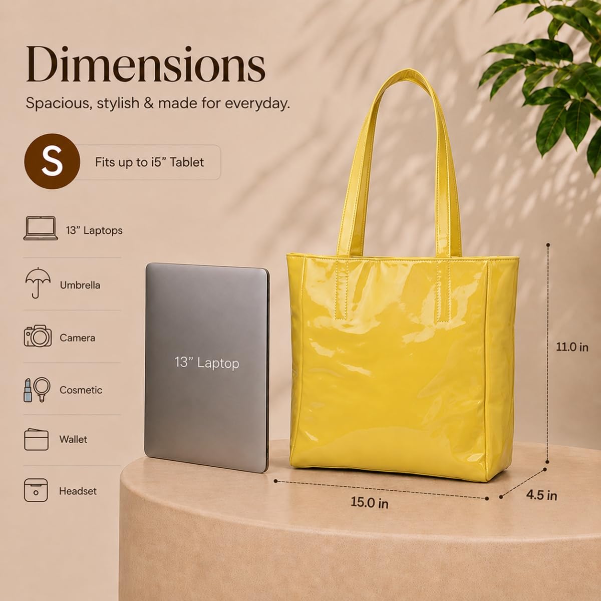 NEERA Chic Oversized Handbag – Stylish & Spacious Handbag with Compartments for Women & Girls | Office & College Use (Olive)