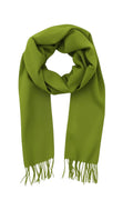 FM Trends Stylish Plain Scarf for Women & Girls | Solid Color Stole, Dupatta, Shawl | Elegant Ladies Accessory (Bright Parrot Green, 1.8 meters)