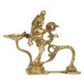 Artvarko Brass Brahma Aarti Diya Oil Lamp Decorative Puja Home Temple Accessory, Camphor Burner lamp Aarti, Diwali Gifts Home Décor