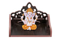 DLEIN Art and Craft Wooden Hindola Temple | MDF Hindola Temple | Mini Temple for Home and Office | Wall Mounted Temple (Black)