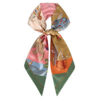 Mgbmyltm 1-Piece Satin Scarf for Women, Faux Silk Long Narrow Scarf for Purse and Neck
