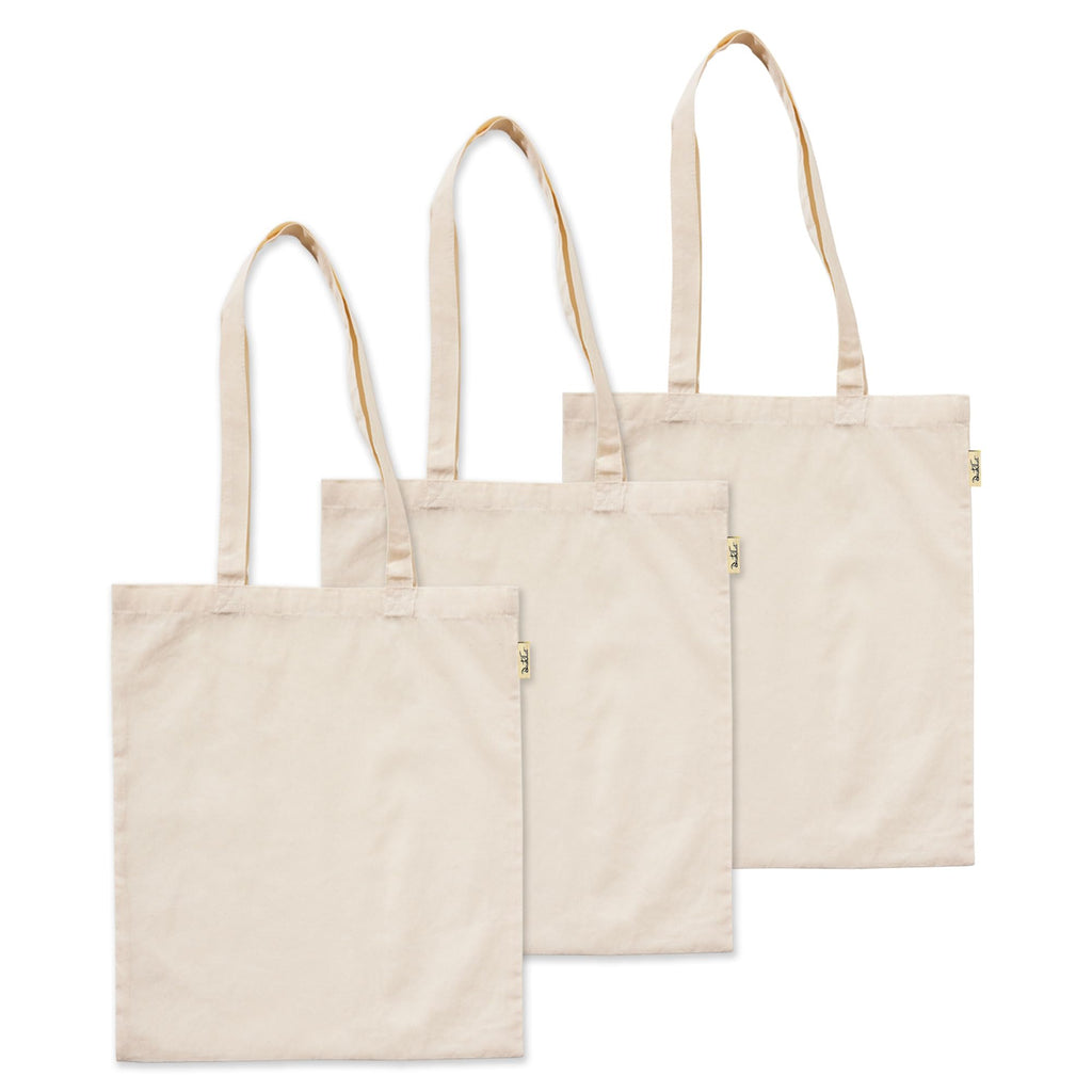 DASKHAT Reusable Tote Bags|100% Organic Cotton Shopping/Grocery Bag| Eco-Friendly,Multi-Purpose Bag| Sturdy Canvas Bags | Perfect Ideal Gift with Free Travel Pouch Size -16x14” (3)