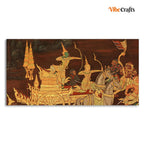 VIBECRAFTS Canvas Paintings for Living Room Drawing Room Hindus Canvas Wall Painting Fitted With Wooden Frame For Home | Office | Living Room | Gift (PTVCH_2725N)