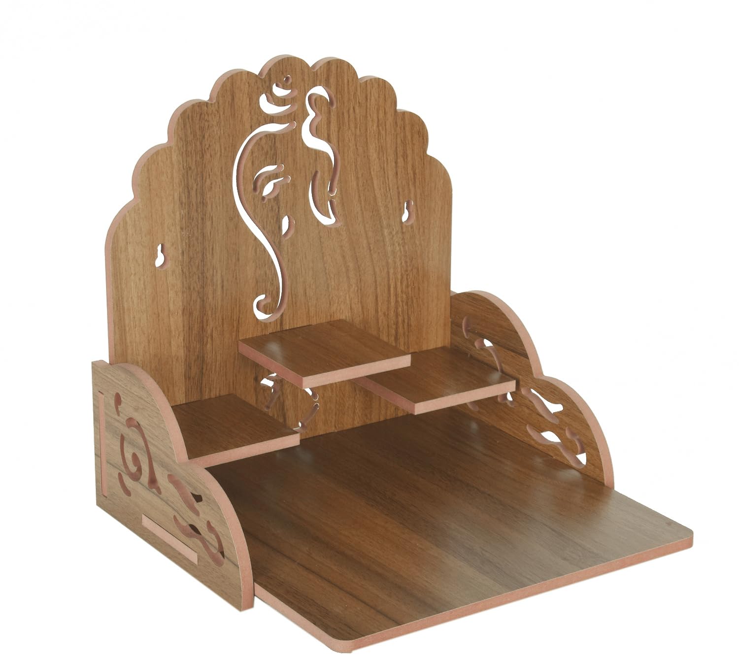 VINAYAK Home and Decor Wooden Home Temple,Versatile Wood Pooja Ghar, Blending Elegance with Functionality 160