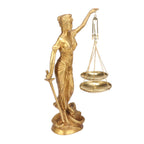 SVARUP Brass Justice Lady Law and Equality Blind Folded Idol Nyay Murti for Office Home Decor Height 9.5 Inch