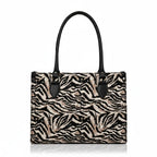 ENSAC Cotton Tote Bag for Women, Stylish Handbag for women with Zip Closure | Fit for Office Bag, College, Travel Use | Handcrafted in India (Black)