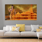 VIBECRAFTS Canvas Paintings for Living Room Drawing Room Hindus Canvas Wall Painting Fitted With Wooden Frame For Home | Office | Living Room | Gift (PTVCH_2828)