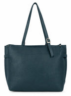 Carrylux Soft PU Textured Tote Bag for Women (Sacramento Green)
