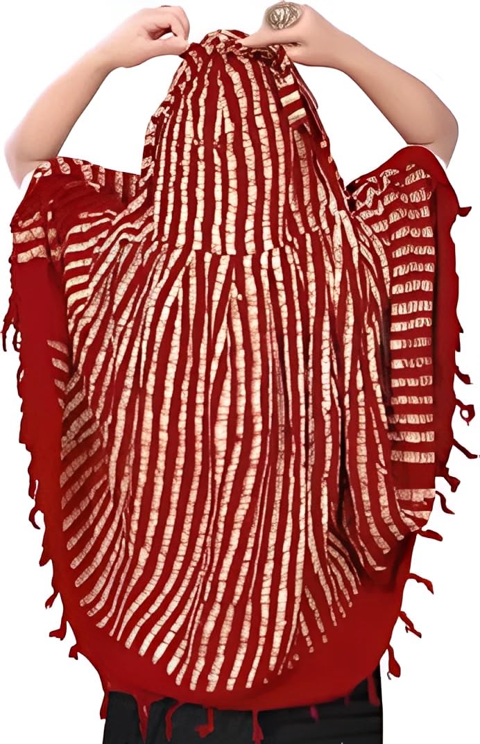 AARKRI SALES Cotton Long Scarf Cum Mask Scarves Usable for Vehicle Driver | White Printed Design | Universal Size | For Girl & Women | Sun Protection Light Weight (Lining - Red)