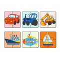 Artvibes Vehicle Wooden Jigsaw Puzzle Games for Children & Kids | Jigsaw Puzzles for Kids Age 2-5 | 4 Pieces Puzzles | Toddler's Wooden Puzzle (PZ_508NN), Set of 6