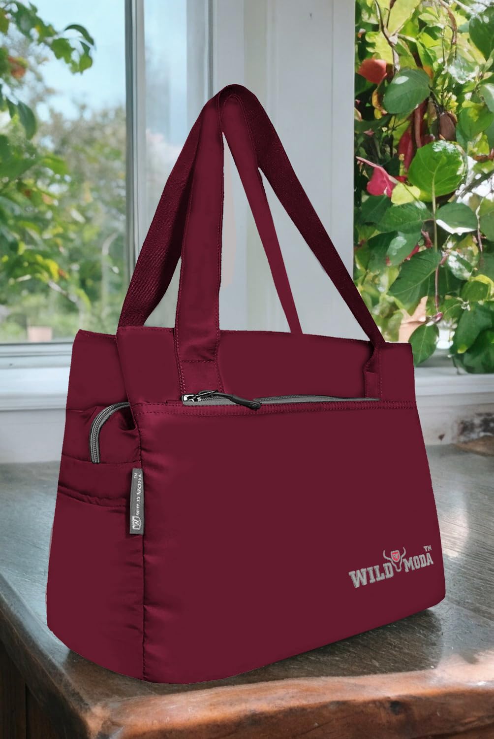 WILD MODA Women Womania Shoulder & Tote Bag For Ladies (Maroon)