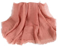 IBA ISBA COLLECTIONS Women's Crinkle Cotton Scarf, Stoles, Hijab (80 x 190 Cms) (Peach Beige)