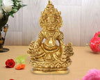 ARTVARKO Brass Lord of Treasure Wealth Maharaj Kuber Laxmi Murti Statue for Maha Dosh Nivaran Prosperity Home Décor 3 Inch