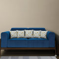 Trance Home Linen Set of 5 Premium Cotton 12x12 inch Cushion Covers for Sofa and Diwan | Throw Pillow/Small Cushion Pillow Covers – (12x12 inch | 30cmx30cm, Jaal Yellow) – Set of 5