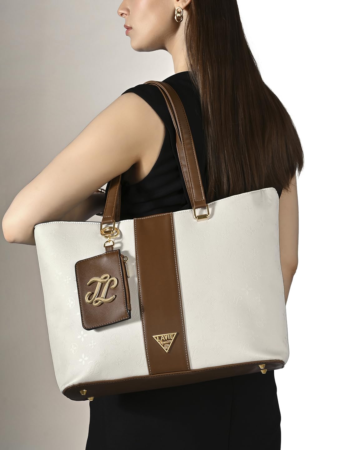 Lavie Signature Women's Edison Colourblock Tote Handbag | Tote Bag for Work | Ladies purse | Stylish Shoulder Bag | Gift for Women
