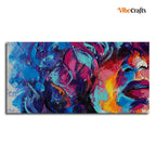 VIBECRAFTS Canvas Paintings for Living Room Drawing Room Girl Abstract Art Canvas Wall Painting Fitted With Wooden Frame For Home | Office | Living Room | Gifts (PTVCH_2506N)