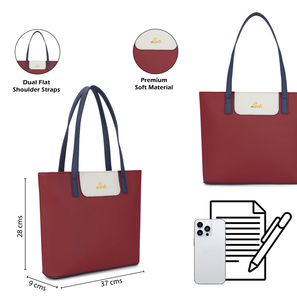 Lavie Women's Colourblock Jossie Tote Bag | Tote Bag for Work | Ladies Purse | Stylish Shoulder Bag | Gift for Women