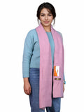 Pick Ur Needs Ultra Soft Ribbed Knit Muffler for Women Warm Winter Woolen Scarf Cozy Lightweight Neck Warmer for Casual & Outdoor Use (Purple)
