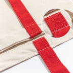 Heavy Duty 12 oz Cotton Canvas Tote Bag with Bottom Gusset Grocery Beach Shopping Bag 17x14x4 Inches (Red - 12 Pack)