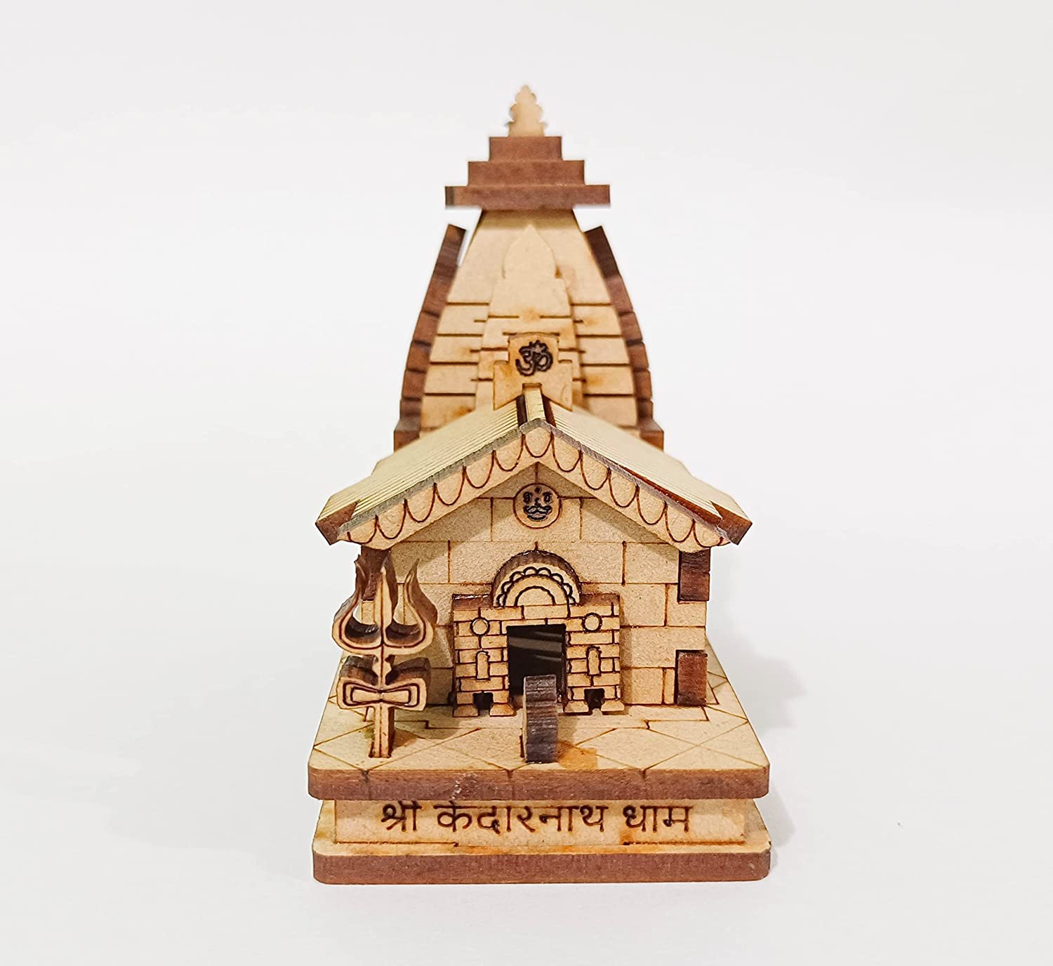 A&S Ventures Kedarnath Temple 3D Miniature Kedarnath Mandir Shree Kedarnath Dham, Lord ShivJi Car Deshboard,Home, Office, Decorative