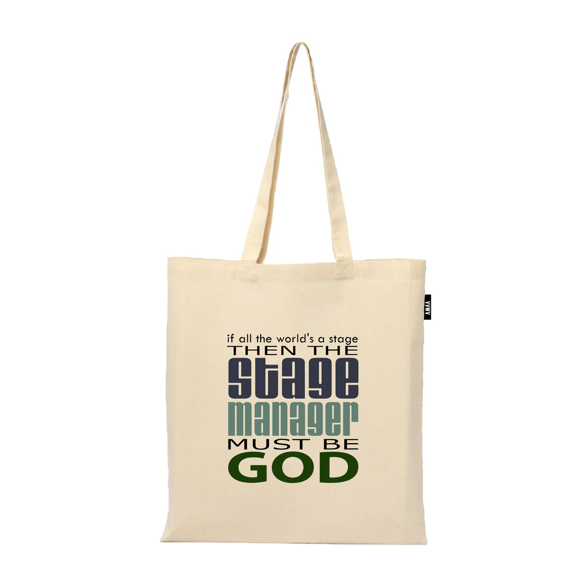 VVWV Motivational Quotes Tote Bag | 100% Organic Cotton Shopping Grocery Tote Bag Women Office College Grocery,Vegetable Bags Market, Canvas Bag 15kgs Capacity (13 x 15.7 Inch)