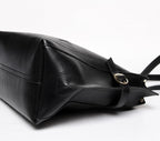 Carrylux Women's Soft PU Tote Bag | Large Single Compartment Shoulder Handbag with Adjustable Strap | Office, College & Casual (T Black)