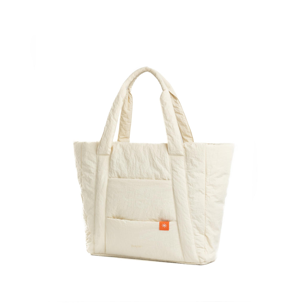 Bayne Tote Bag for Woman | Large Size Laptop Bags for Women Office Use | Waterproof Handbag for Women | Elegant Office Bag for Woman | 16 inch Laptop (Cream, 16 Inch Laptop)