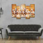 VIBECRAFTS 5 Piece Premium Wall Painting For Home|Office|Living Room|Gift (PTVC5Pcs3_7507) (Multi 4)