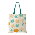 The Purple Tree Women's Canvas Tote Bag, Floral Print, 15x16 inch, 5kg Capacity, Adult, Female, Casual, 1 Pc