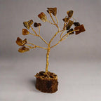 Crystal Divine Mini Crystal Tree Handmade Natural Gemstone Tree for Shielding and Grounding Energy in Home Decor 1 Pcs