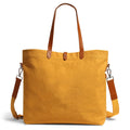 DailyObjects Latest Stylish Buoy Tote Bag for Girls & Women | Sturdy Cotton Canvas Material | Double Shoulder Straps | Ladies Handbag Purse For Daily & Office Use | Zip Pocket | Handcrafted, Yellow