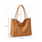 Madak Retail Large Tote Bag for Women | Womens Shoulder Bag for Work, Travel | Office Bag for Women Stylish (Tan)