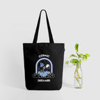 Eco Right Canvas Tote Bags for Women with Zip, College Bag for Girls, 100% Organic Cotton Tote Bag for Shopping, Travel & beach bags for women (Pack of 2)