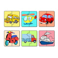 Artvibes Vehicle Wooden Jigsaw Puzzle Games for Children & Kids | Jigsaw Puzzles for Kids Age 2-5 | 4 Pieces Puzzle | Toddler's Wooden Puzzles (PZ_504N), Set of 6
