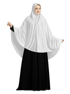Mehar HIJAB'S MUSLIM MODEST WOMEN'S STYLISH ZAKIA HIJAB (White, X-Large)