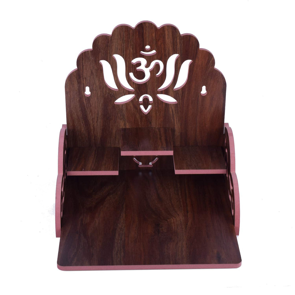 nexat Art Wooden Wall Hanging Temple for Home and Shop,Office and Home showpiece Temple(Size:28 X 26 X 28 inch) (5)