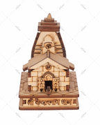 eXme Pine Wood Shree Kedarnath Temple 3D Model || Kedarnath Temple 3D Structure || Shree Kedarnath Mandir ( Pack of 1, Brown)