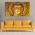 VIBECRAFTS Gautam Buddha Meditation Wall Painting of Five Pieces For Home|Office|Living Room|Gift (PTVC5Pcs4_8686)