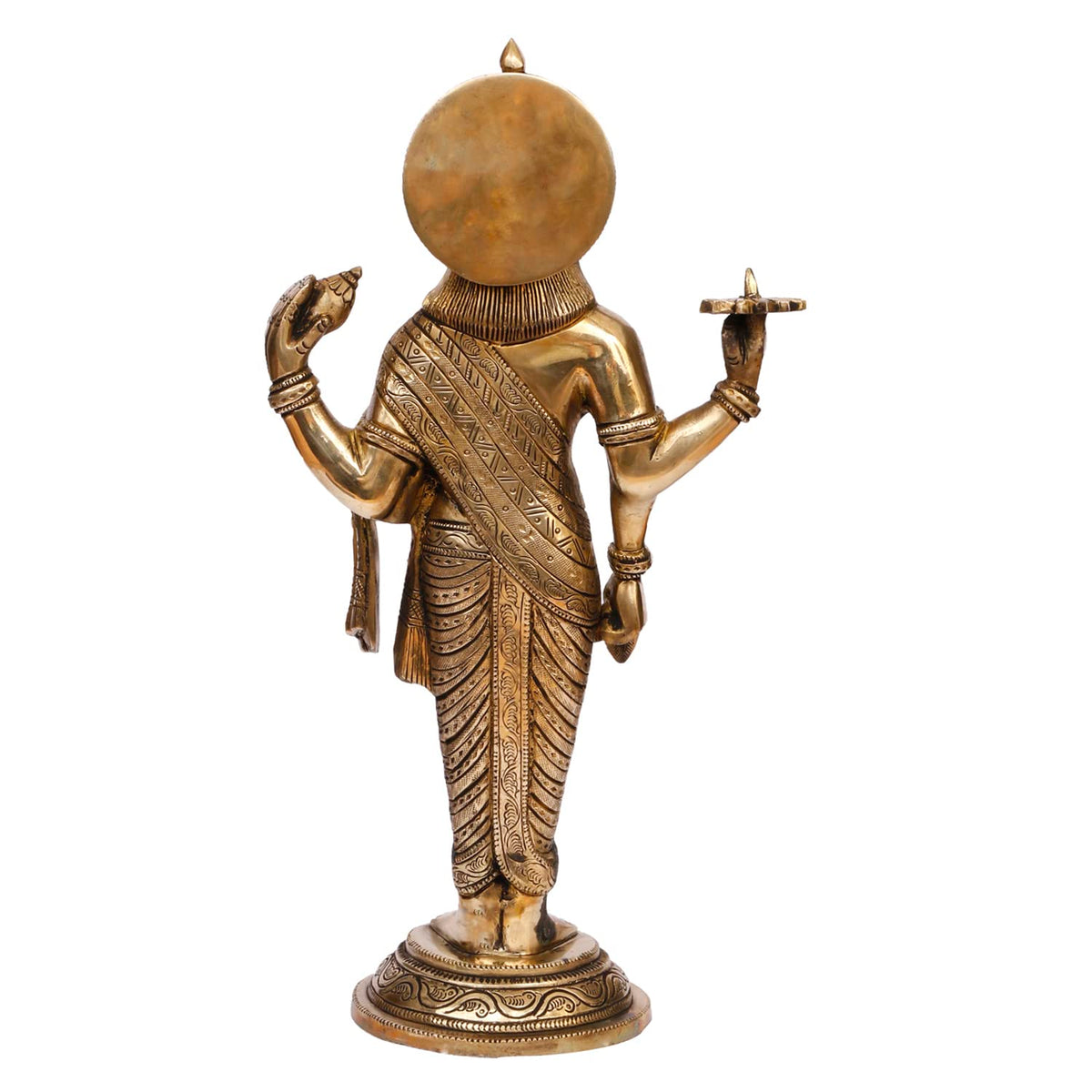 ARTVARKO Brass Dhanavantari Idol The Physician of Gods Dhanvantri Dhanwantri Statue Height 15 Inch