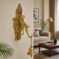 ARTVARKO Brass Traditional Parrot Wall Bracket Wall Hook Hanger for Hanging Diya Lamp Wall Decor - 10 Inches