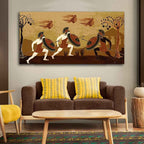 VIBECRAFTS Canvas Paintings for Living Room Drawing Room Ancient Greece Canvas Wall Painting Fitted With Wooden Frame For Home | Office | Living Room | Gift (PTVCH_2496)