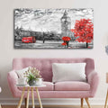 VIBECRAFTS Canvas Paintings for Living Room Drawing Room City View Of London Canvas Wall Painting Fitted With Wooden Frame for Home | Office | Gift (PTVCH_2445NN)