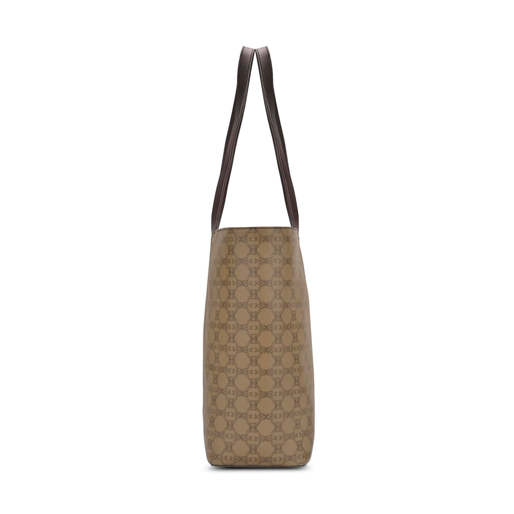 Lavie Women's Mono Neghan Monogram Print Tote Bag for Women | Tote Bag for Work | Ladies purse | Stylish Shoulder Bag | Gift for Women
