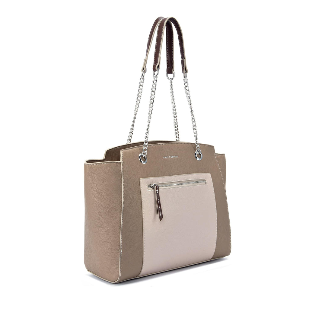Lino Perros Monroe Abbey Taupe Tote Bag
