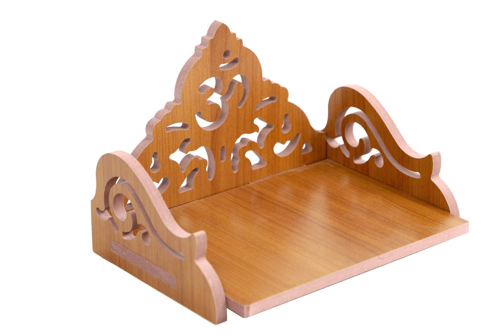 Nexat Plywood Hindola Like a singhasan and Temple for Office Store and Home in Using for Worship (Size - Small) Length (8 Inches), Width (6 Inches), Height (5.5 Inches) (RED 1)