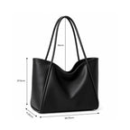 Madak Retail Large Tote Bag for Women | Womens Shoulder Bag for Work, Travel | Office Bag for Women Stylish (Black)