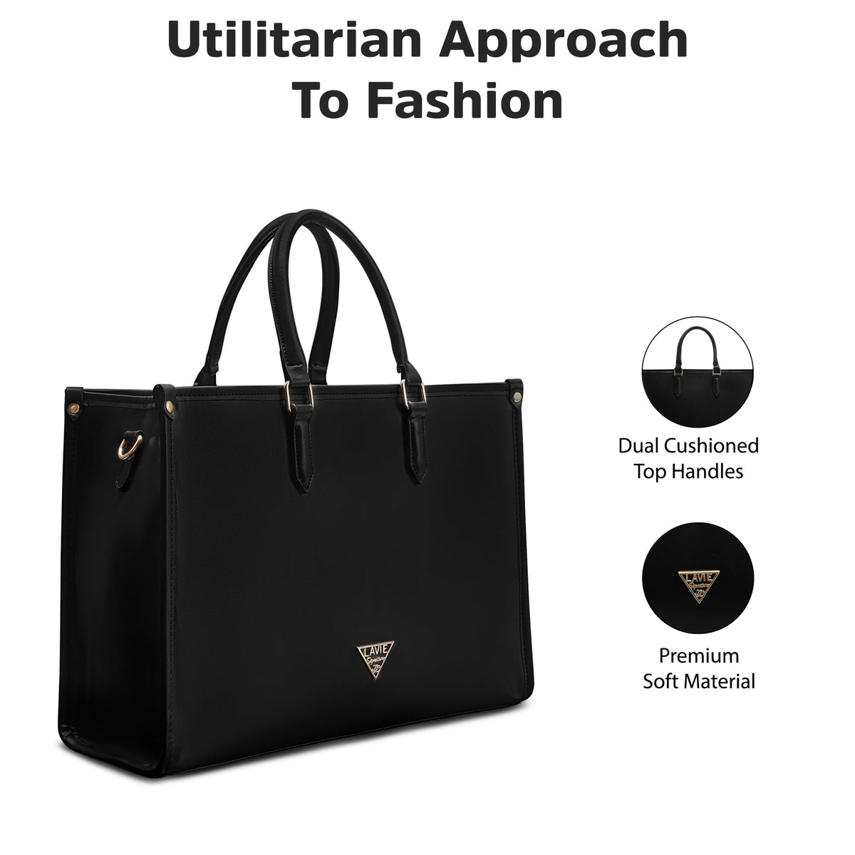 Lavie Signature Women's Madisson Box Tote Handbag for Women | Tote Bag for Work | Ladies purse | Stylish Shoulder Bag | Gift for Women